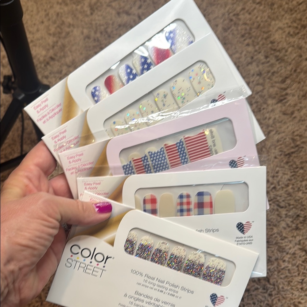 Color Street Patriotic and Glitter Nail Strips Collection — July 4 collection 🇺🇸